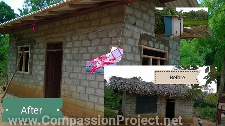 Building A roof ,Windows and a toilet for a poor family