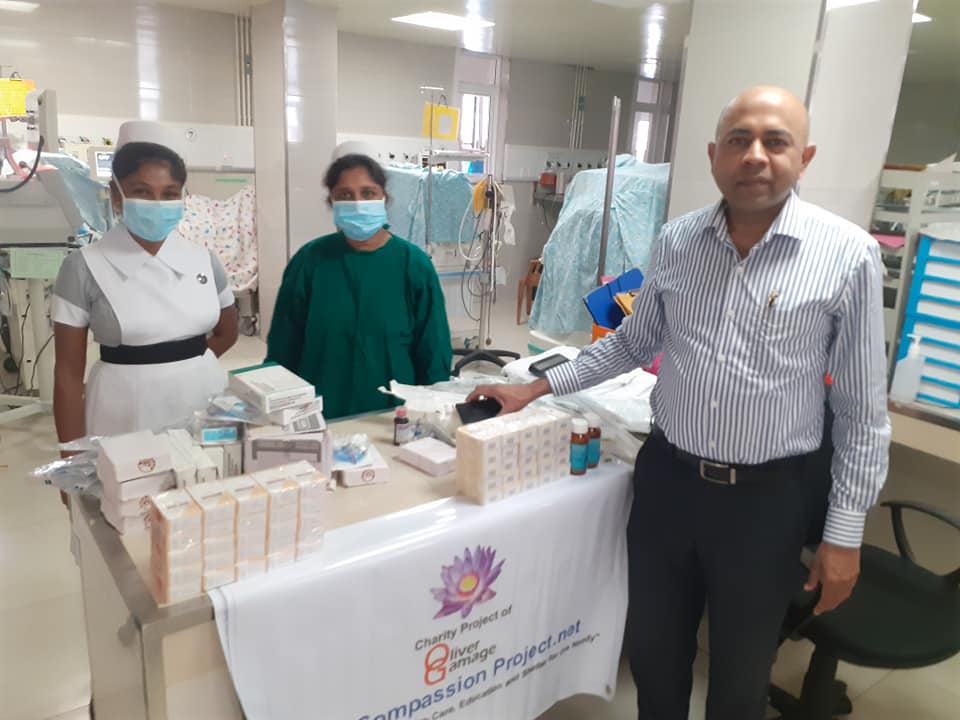 Donating Medical Supplies at Soyza Soyza hospital